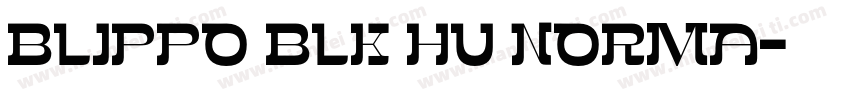 Blippo Blk HU Norma字体转换